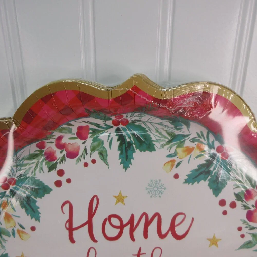 Pioneer Woman Christmas Holidays Party Supplies Plates Napkins for 16 Guests New